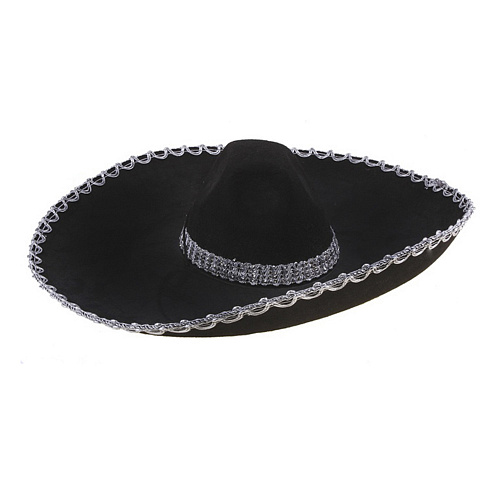Мексиканская шляпа чёрная