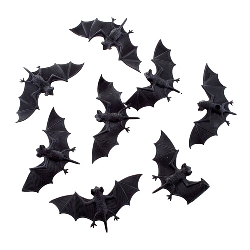 Набор летучих мышей - украшение на Хэллоуин