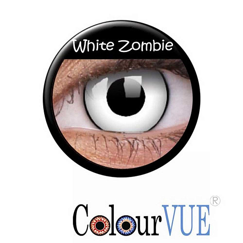 Однодневные цветные Crazy линзы «White Zombie»